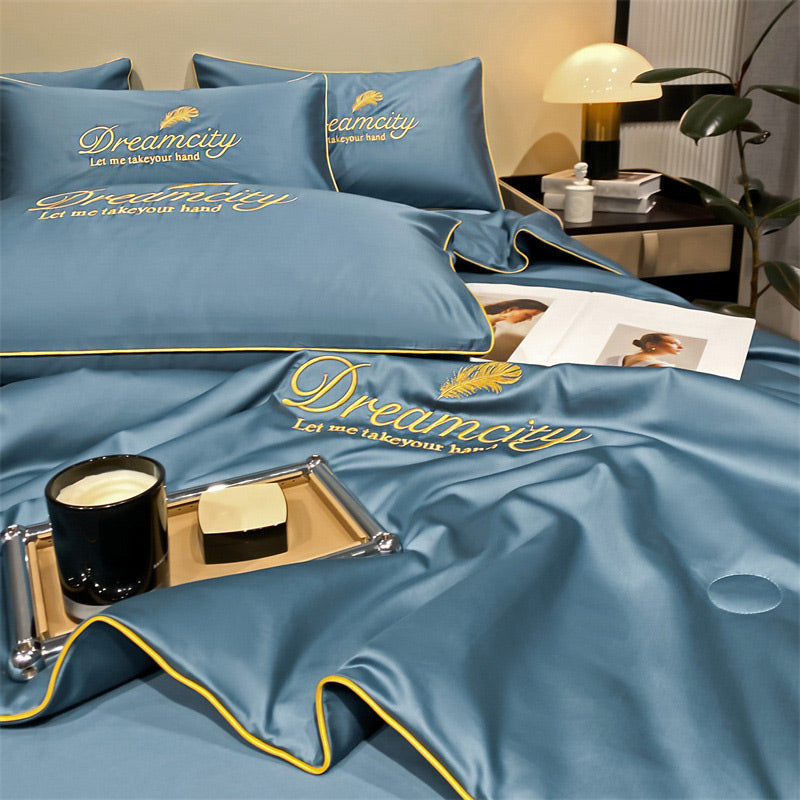 🛏️Parure en velours 4 pièces❄️Confort glacé💕【Vente directe】-50% PROMO