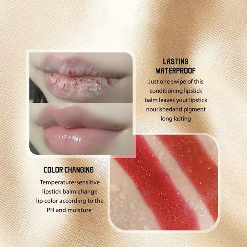 💄 DERNIER JOUR - ACHETEZ 2 OBТENEZ 3! ✨ Rouge à Lèvres Auto-Teintant Crystal Clear - S'Adapte au pH de Vos Lèvres pour une Teinte Unique et Résistante aux Transferts ! 💋✨