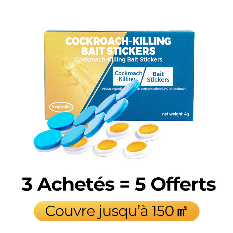 Autocollants Appâts Anti-Cafards