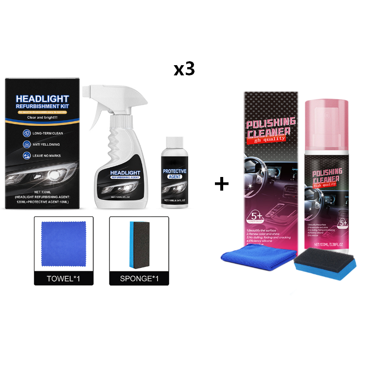 đLiquide de rĂ©novation pour phares automobiles, rĂ©novateur de revĂȘtement cristallin amĂ©liorĂ© pour attĂ©nuer le flou
