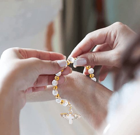 👼Bracelet Croix-Ailes d'Ange