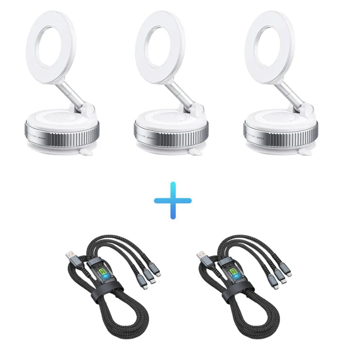 🔥Achetez plus économisez plus 🔄Support Téléphone Magnétique sous Vide Réglable à 360°📱🚗