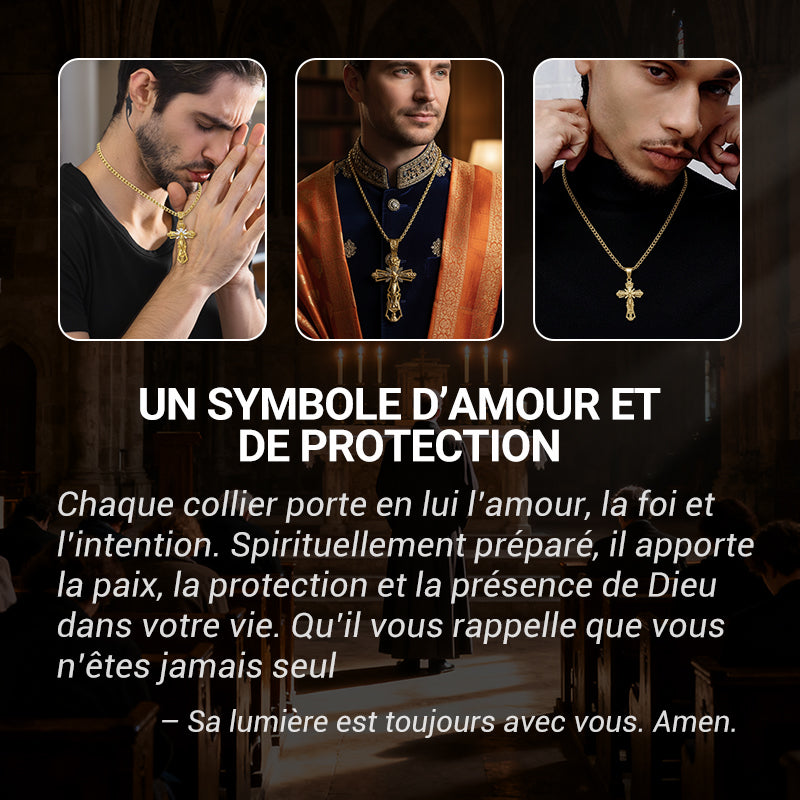 ⚡ Offre limitée - La force spirituelle à porter autour du cou !⌛Bénédiction du Pendentif du Saint Jésus