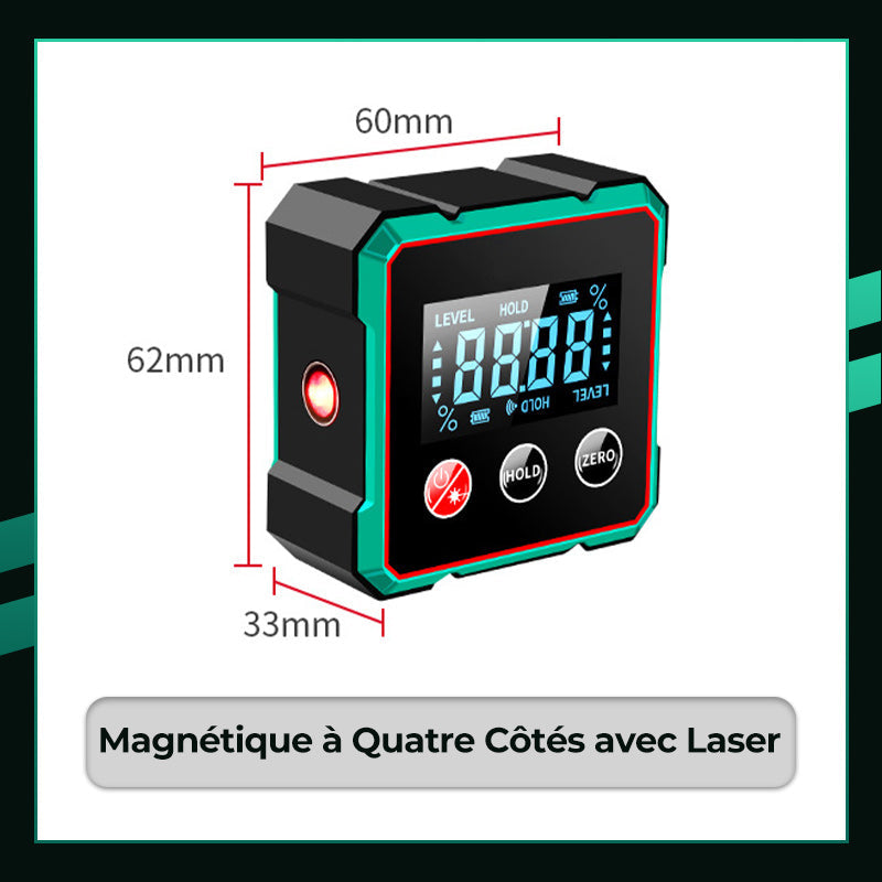 📢🔧Vente à chaud 50% de réduction🔥Détecteur d'angle numérique magnétique avec laser électronique