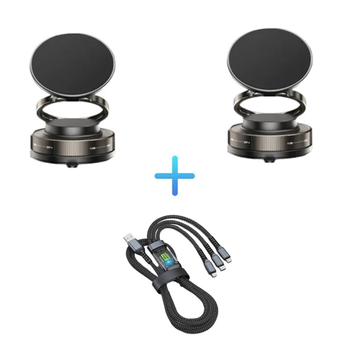🔥Achetez plus économisez plus 🔄Support Téléphone Magnétique sous Vide Réglable à 360°📱🚗
