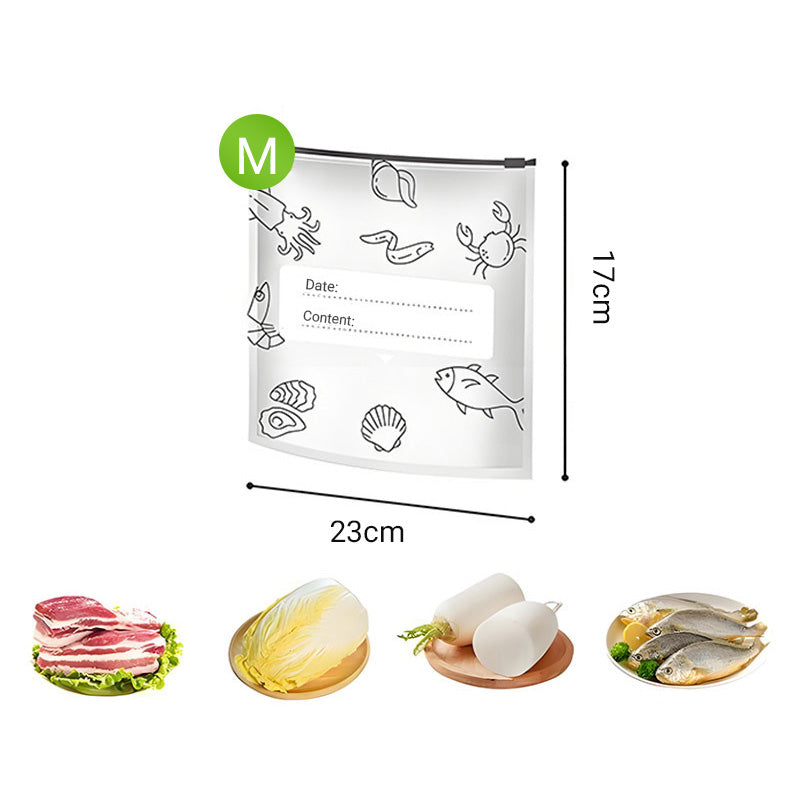 🥢Sac de Conservation en Aluminium Reutilisable et Fermable🌍Parfait pour Stocker et Protéger Vos Aliments!🌿