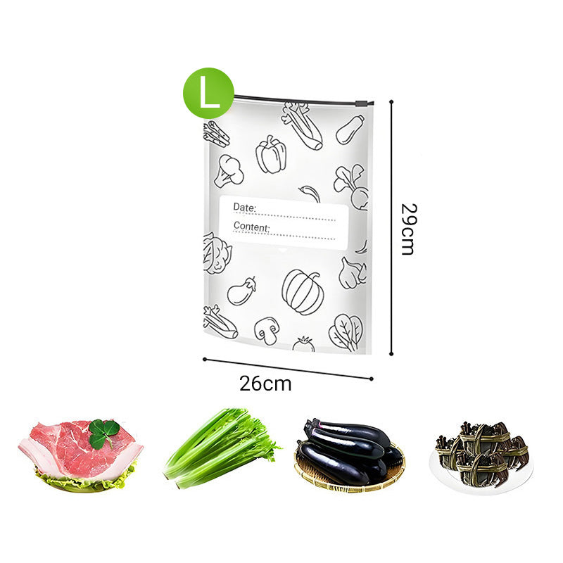 🥢Sac de Conservation en Aluminium Reutilisable et Fermable🌍Parfait pour Stocker et Protéger Vos Aliments!🌿