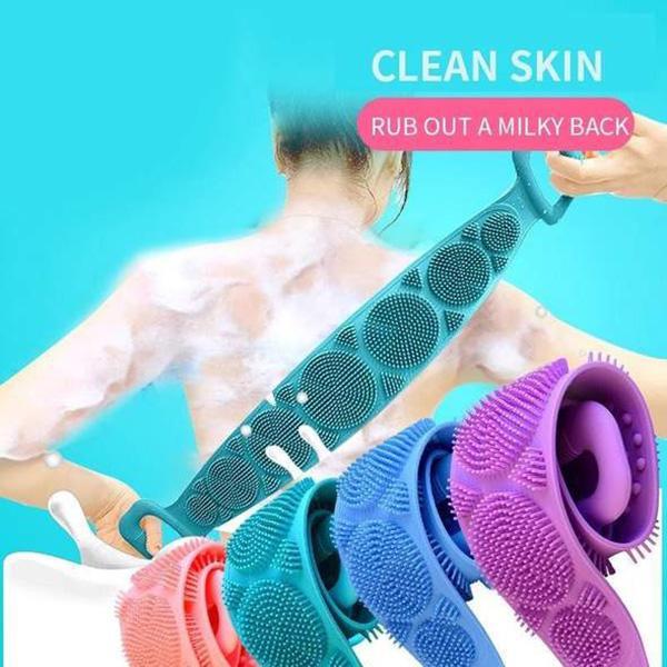 🚿 50% DE RÉDUCTION! 💆♀️ Brosse de douche en silicone ultra-douce – Nettoyage profond, massage apaisant & doux pour la peau – Parfaite pour une routine bien-être quotidienne ✨