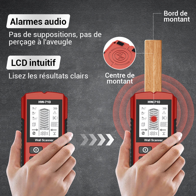 【⏳50% de réduction】Détecteur mural portable multifonction