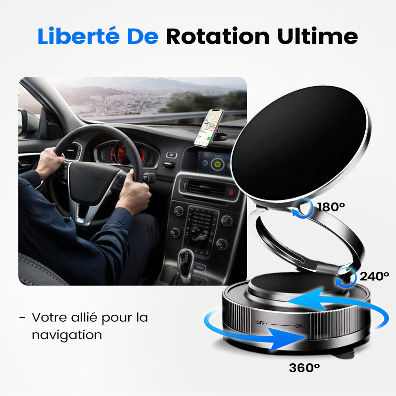 🔥Achetez plus économisez plus 🔄Support Téléphone Magnétique sous Vide Réglable à 360°📱🚗