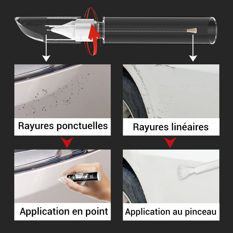 Stylo de réparation des rayures de voiture