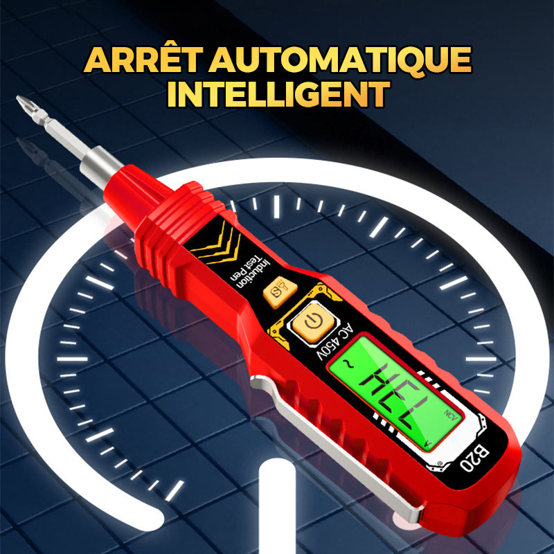 📢Durée limitée 50% de réduction✨Testeur de Tension Sans Contact avec Écran LCD