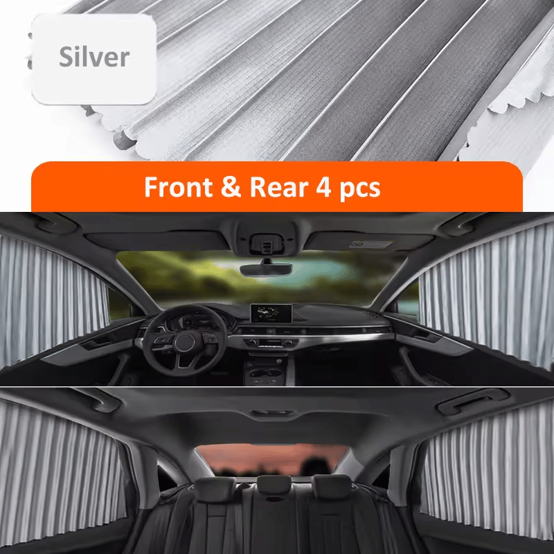 🌥️🔥 Pare-soleil magnétique universel pour vitres latérales de voiture 🚗