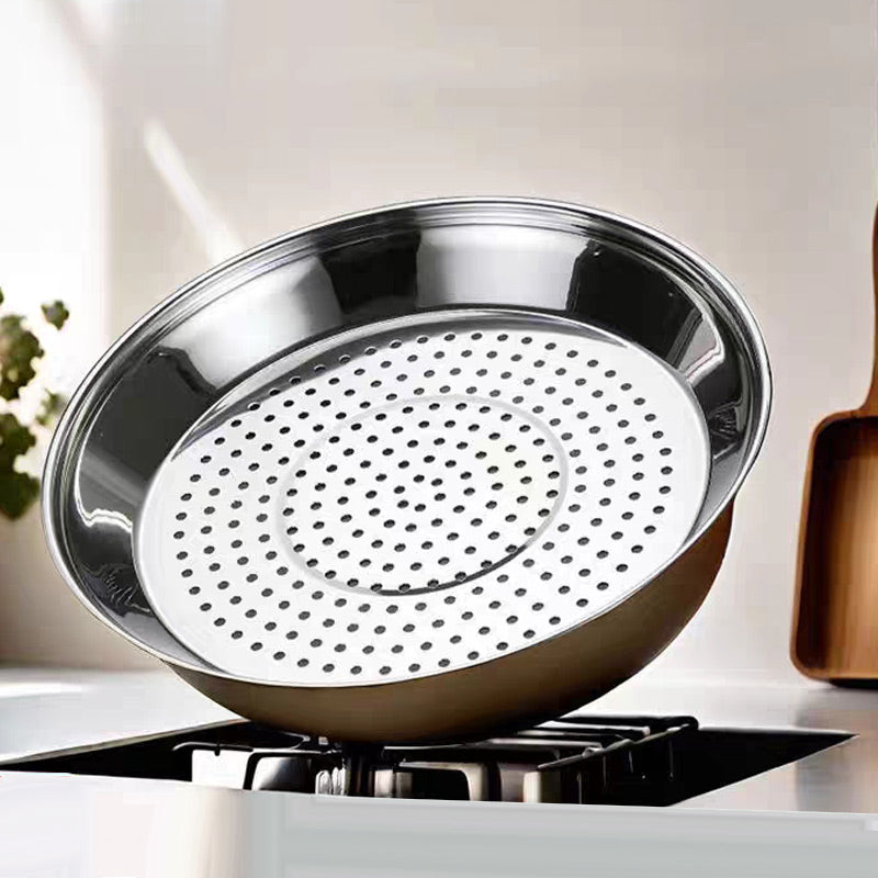 Insert vapeur polyvalent en acier inoxydable pour casserole