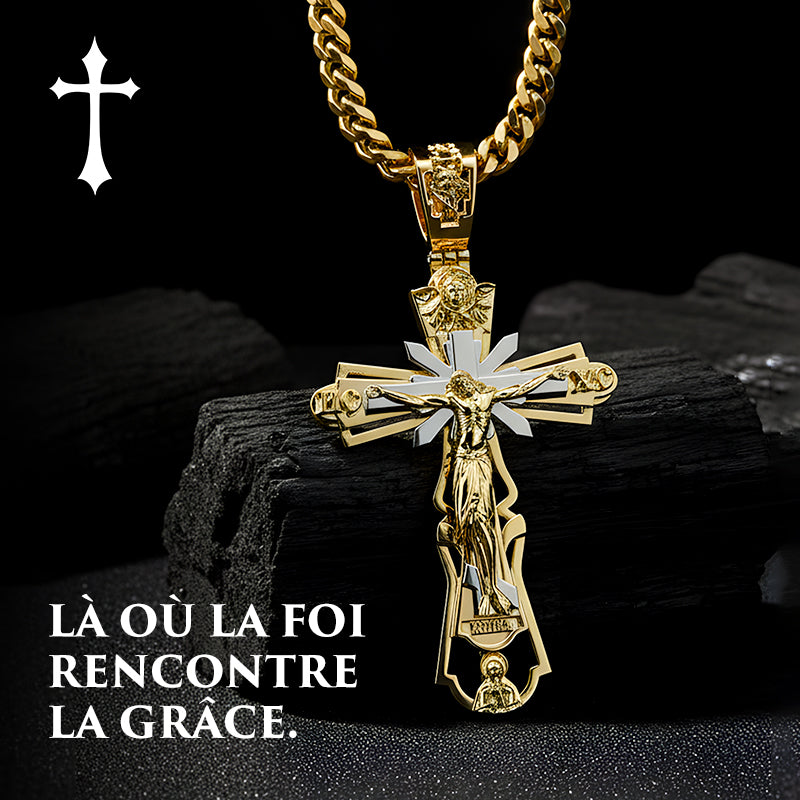 ⚡ Offre limitée - La force spirituelle à porter autour du cou !⌛Bénédiction du Pendentif du Saint Jésus