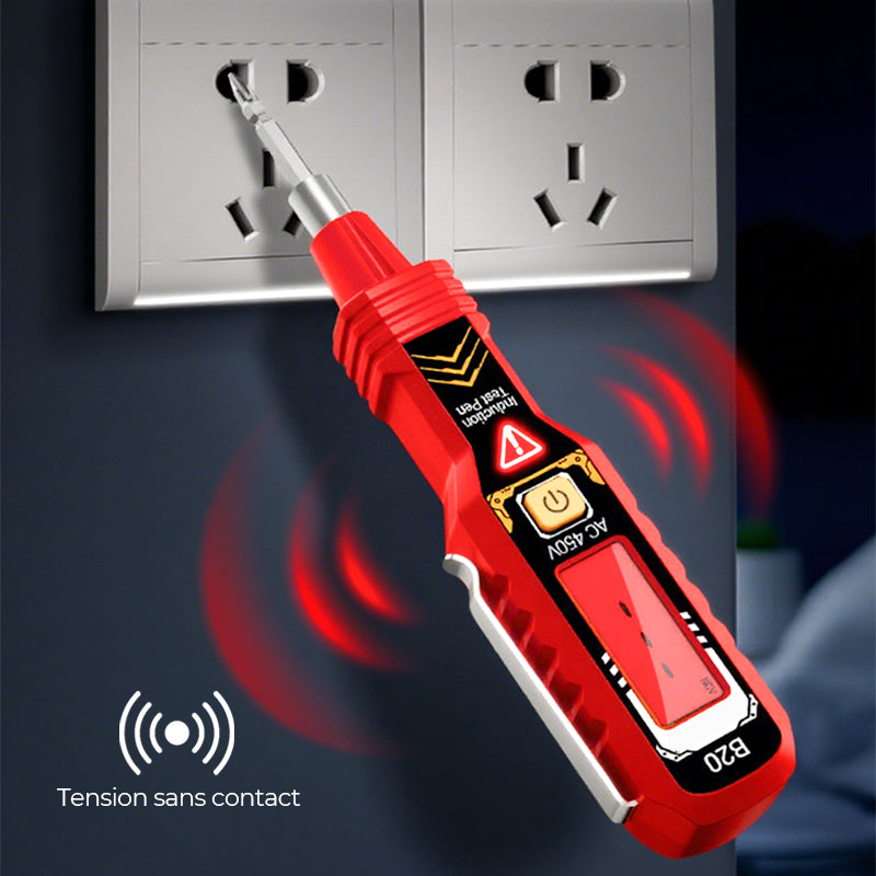 📢Durée limitée 50% de réduction✨Testeur de Tension Sans Contact avec Écran LCD