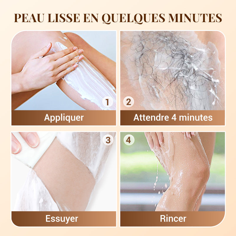 ✨ Crème Épilatoire Douce Multizones 120g - Peau Lisse en Quelques Minutes !