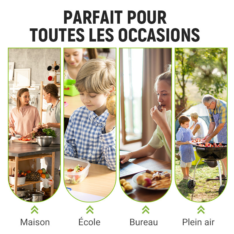 🥢Sac de Conservation en Aluminium Reutilisable et Fermable🌍Parfait pour Stocker et Protéger Vos Aliments!🌿