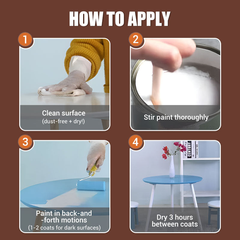 👍🍃Peinture de réparation et de rénovation de meubles en bois écologique, sans odeur, à base d'eau