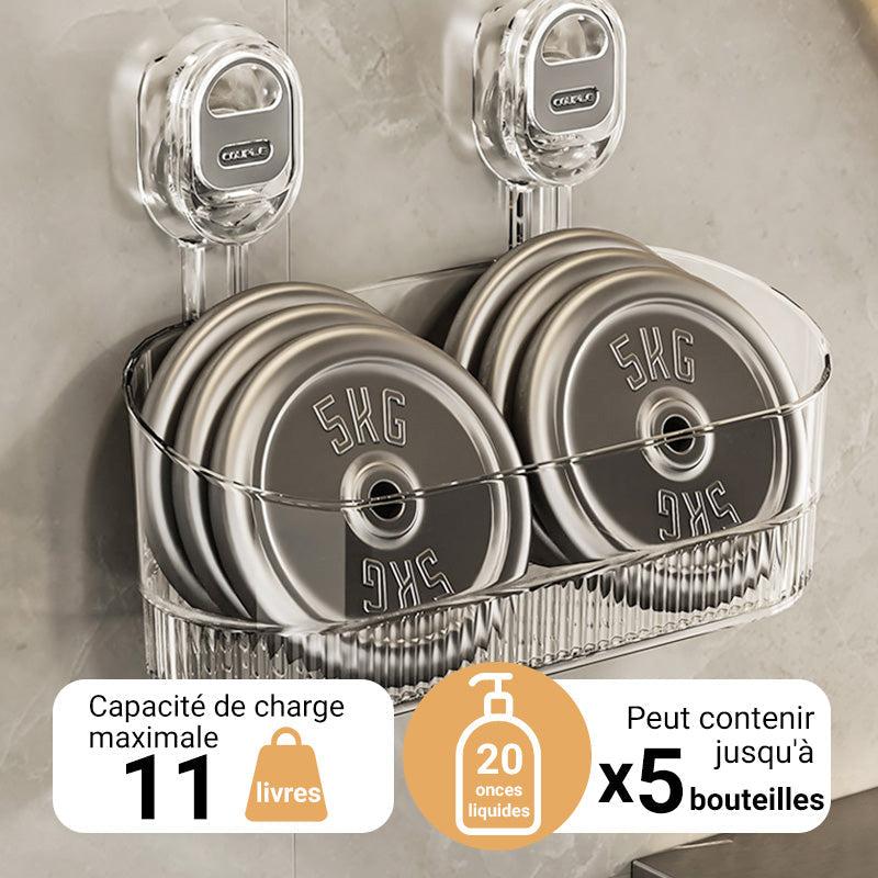 🔥50 % de réduction🔥Support de rangement à ventouses avec trou de drainage