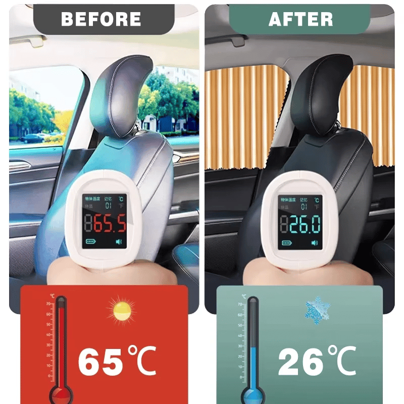 🌥️🔥 Pare-soleil magnétique universel pour vitres latérales de voiture 🚗