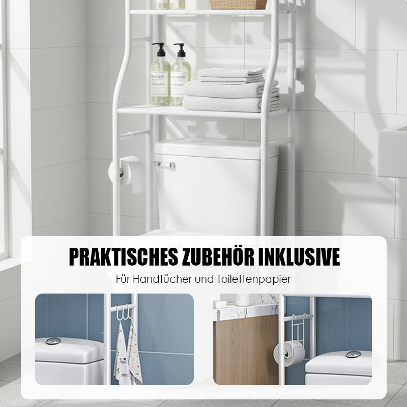 🚽 50% DE RÉDUCTION! 🛁 Étagère de Rangement 3 Niveaux pour Toilettes – Économiseur d‘Espace, Installation Facile & Support Jusqu‘à 20kg 📦