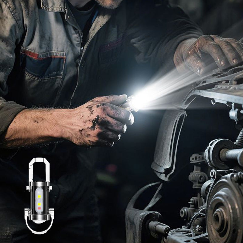 Lampe torche portable rechargeable et lumineuse pour porte-clés