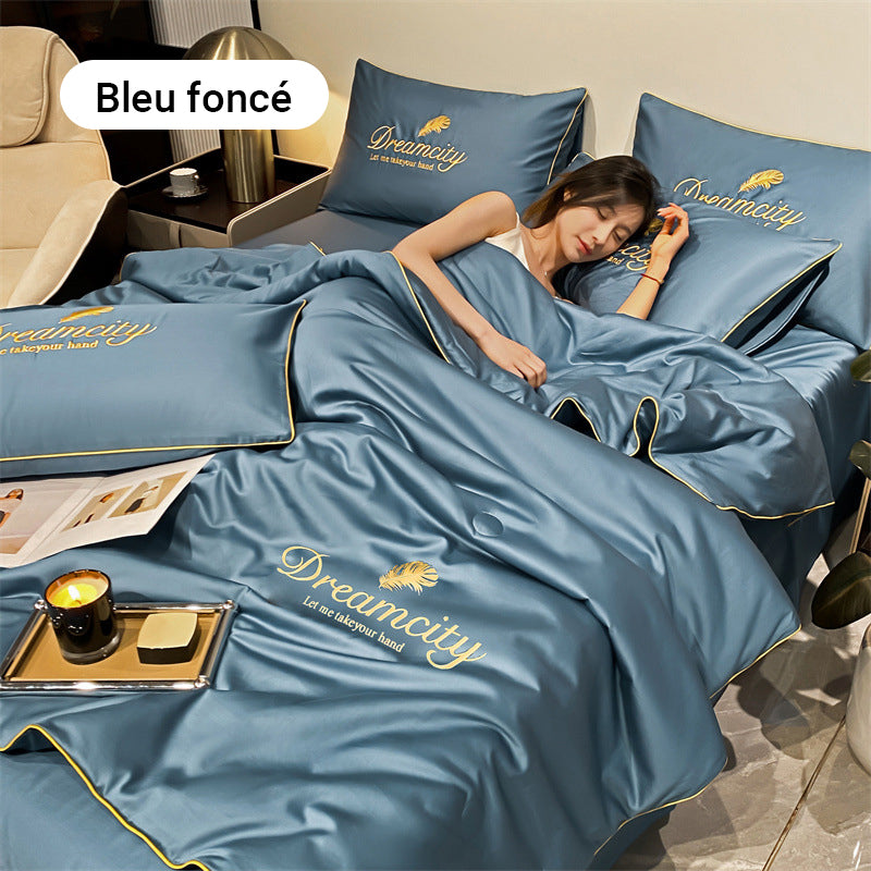 🛏️Parure en velours 4 pièces❄️Confort glacé💕【Vente directe】-50% PROMO
