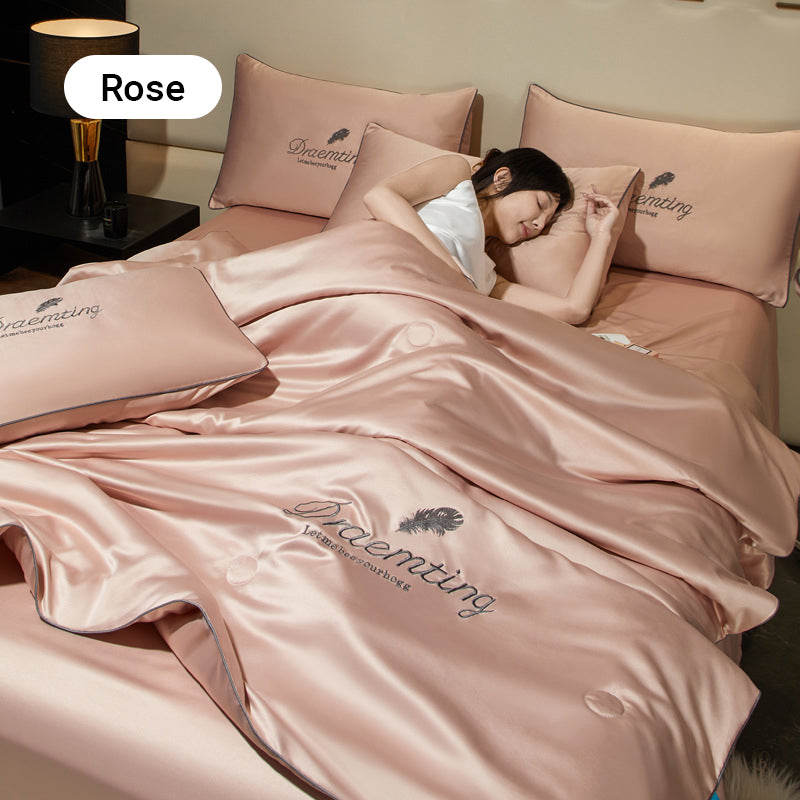 🛏️Parure en velours 4 pièces❄️Confort glacé💕【Vente directe】-50% PROMO