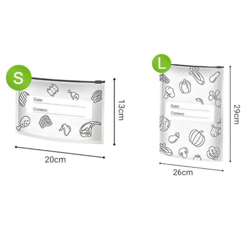 🥢Sac de Conservation en Aluminium Reutilisable et Fermable🌍Parfait pour Stocker et Protéger Vos Aliments!🌿