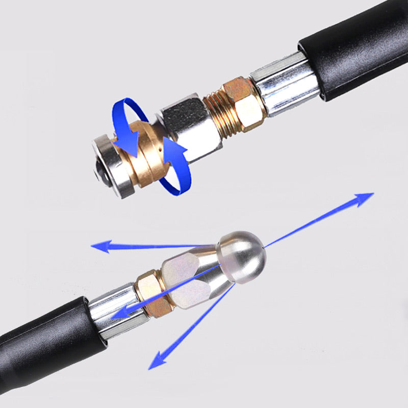 Buse de nettoyage des égouts en acier inoxydable
