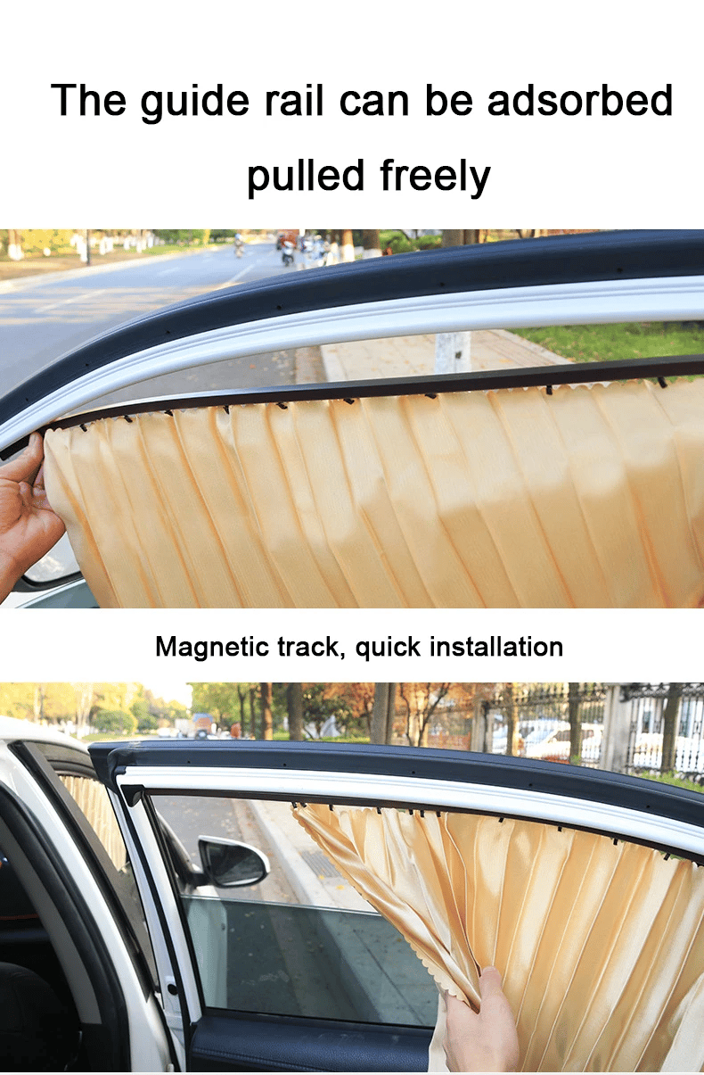 🌥️🔥 Pare-soleil magnétique universel pour vitres latérales de voiture 🚗