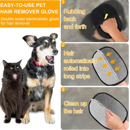 ✨️ Gants antistatiques pour l'épilation des animaux de compagnie