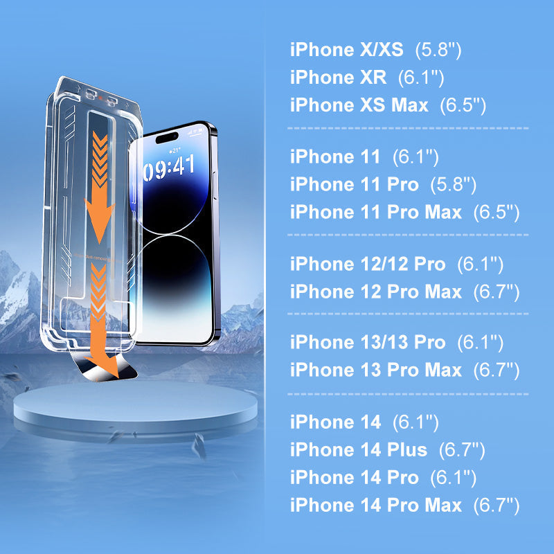 🔥 Protège-écran Trempé Anti-Regard pour iPhone - Sans Bulles Ni Poussière