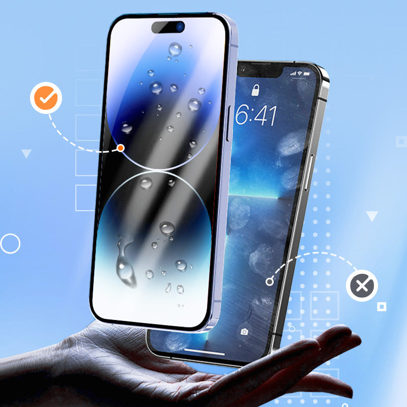 🔥 Protège-écran Trempé Anti-Regard pour iPhone - Sans Bulles Ni Poussière