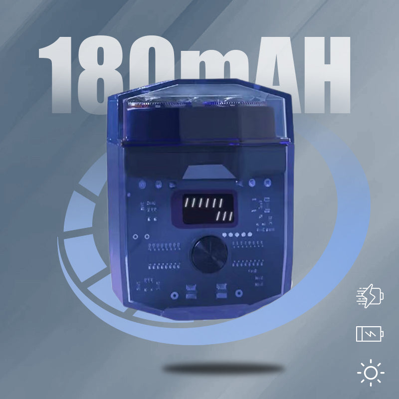 🚀Rasoir électrique transparent💎Silencieux & portable, un must-have !