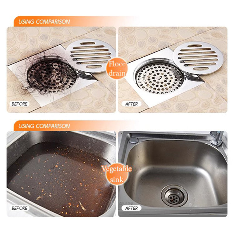 Poudre nettoyante anti-bouchon puissante à usages multiples