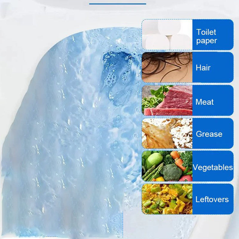 Poudre nettoyante anti-bouchon puissante à usages multiples