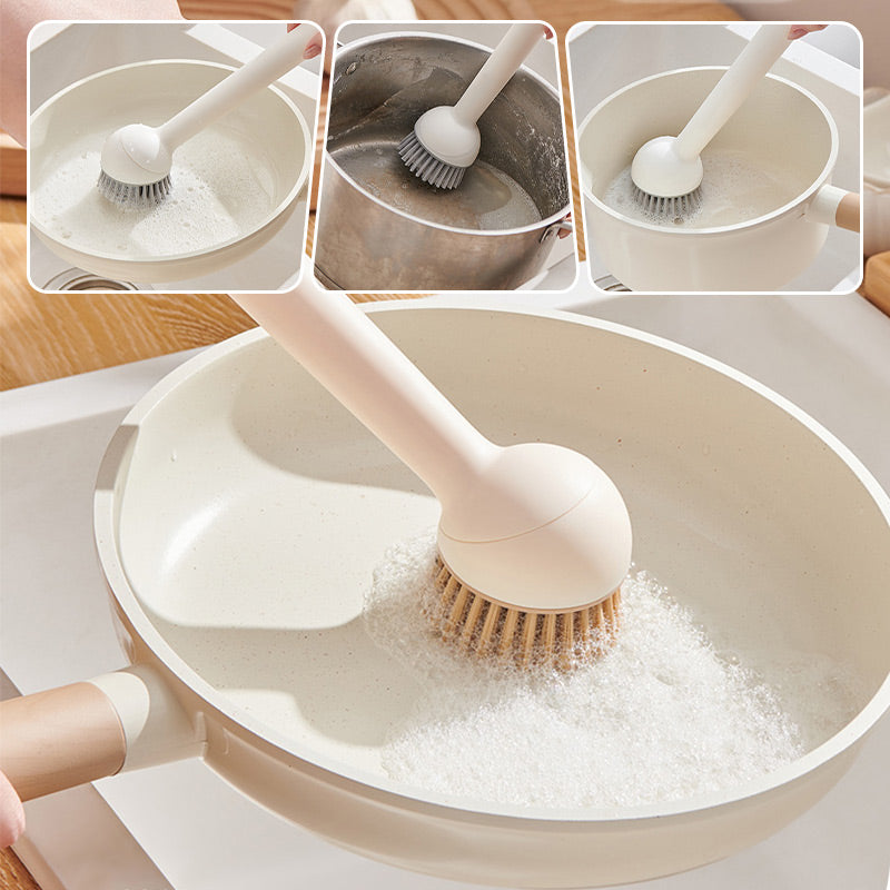 Ensemble de brosses à casseroles suspendues et rotatives