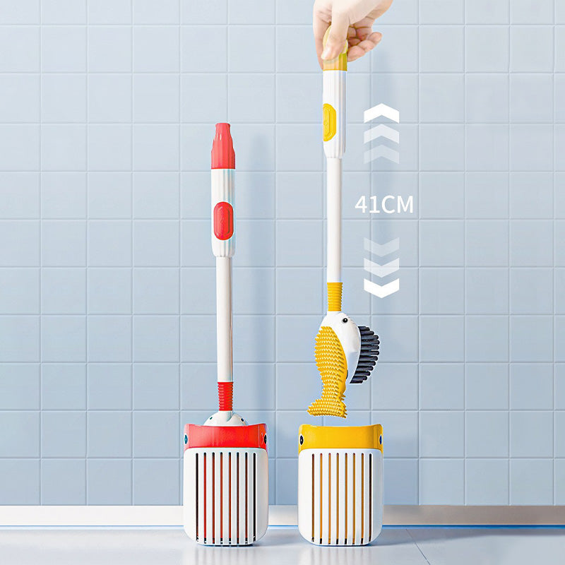 Ensemble de brosses de nettoyage murales à ventouse pour toilettes🐕🌿