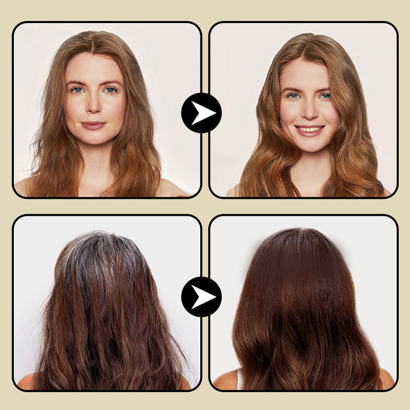 ⏳Réduction limitée de 50%🎁Purement naturel et non irritant ✅ Teinture capillaire végétale exclusivement fournie en Europe