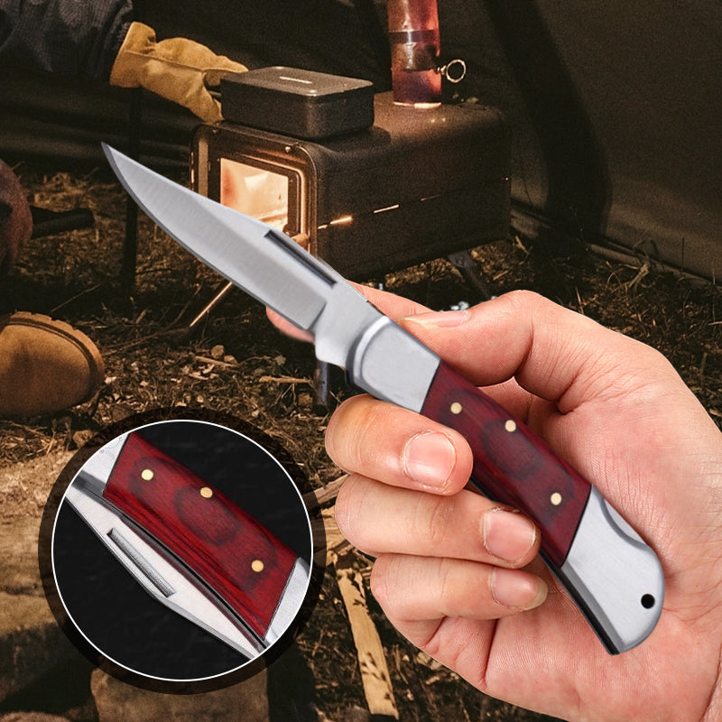 🔥🎅50% de réduction pour Noël🎁 Couteau de Poche en Acier Inoxydable pour l'Extérieur