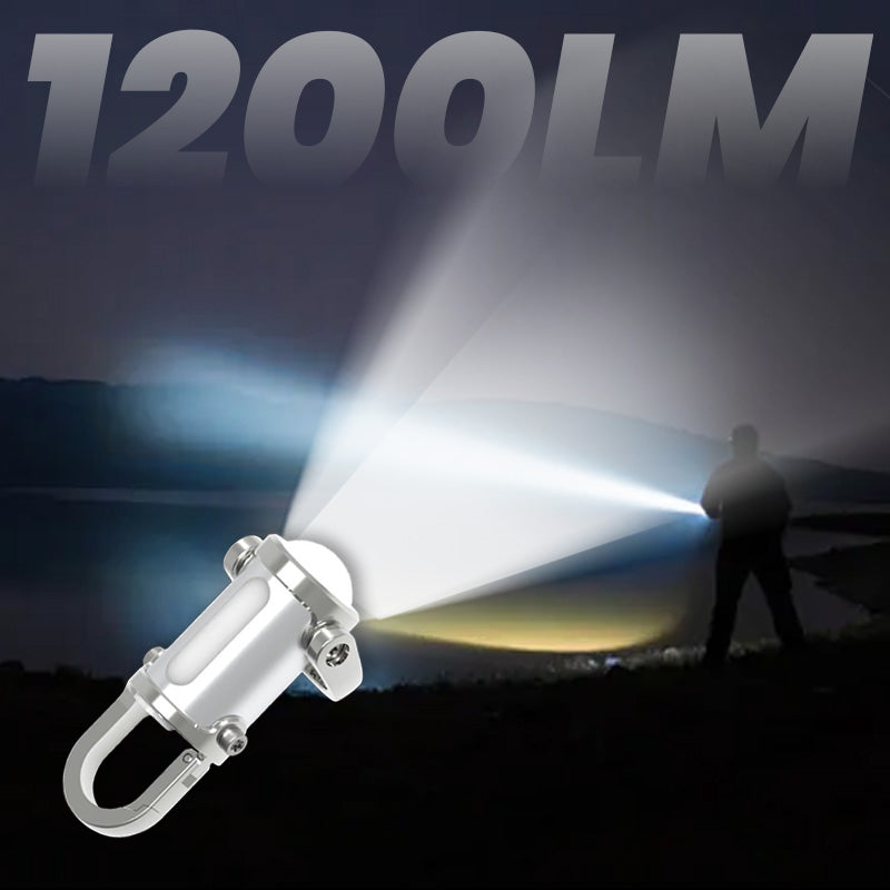🔥 Vente chaude 50% de réduction 🔥 1200lm super lumineux Mini porte - clés lampe de poche étanche