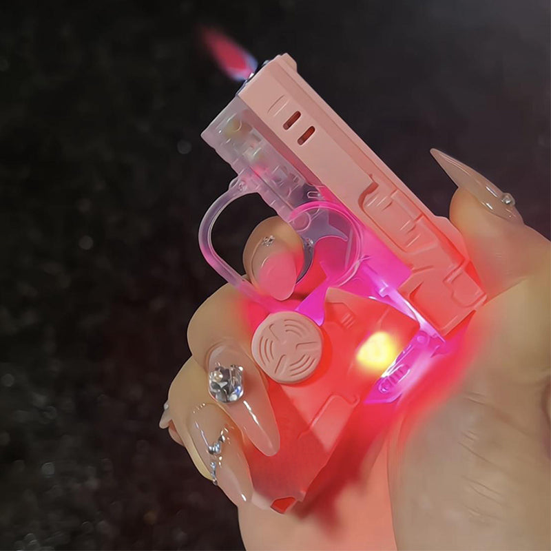 Briquet Pliable avec Lumières Colorées et Design de Dessin Animé