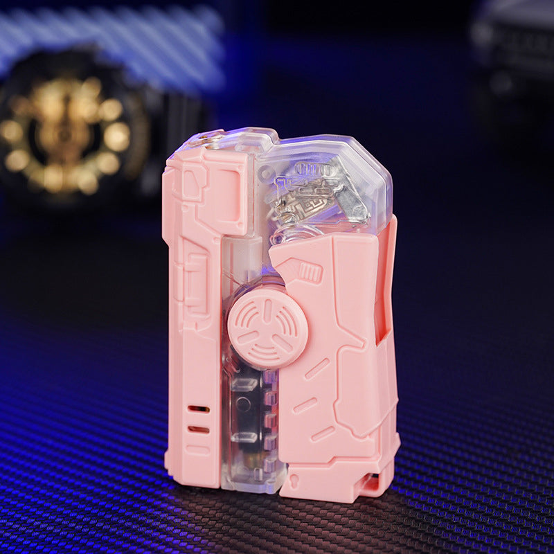 Briquet Pliable avec Lumières Colorées et Design de Dessin Animé