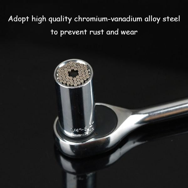 ⚙️ 50% DE RÉDUCTION !🔧 Jeu de douilles universelles en nid d’abeille – Tête multifonction, tiges en acier rétractables et formats variés