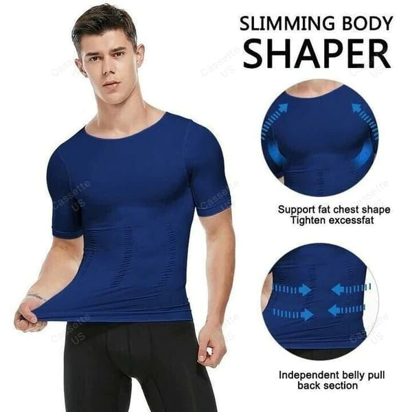 T-shirt amincissant avec technologie rafraîchissante pour hommes
