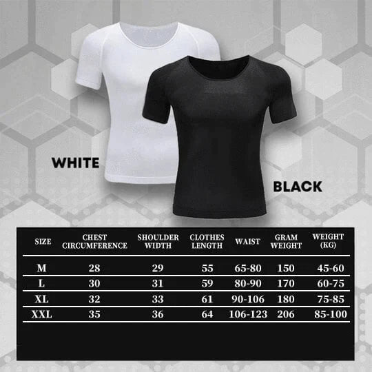 T-shirt amincissant avec technologie rafraîchissante pour hommes