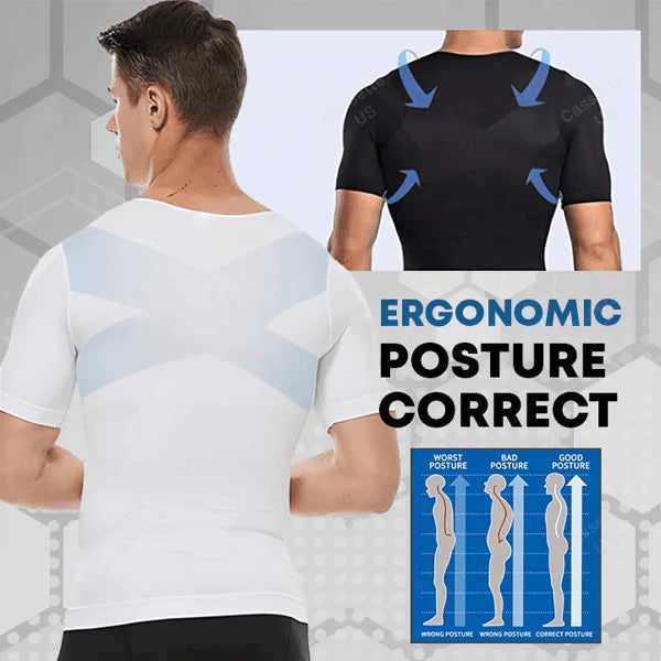 T-shirt amincissant avec technologie rafraîchissante pour hommes