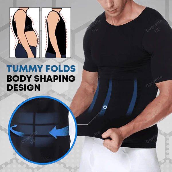 T-shirt amincissant avec technologie rafraîchissante pour hommes